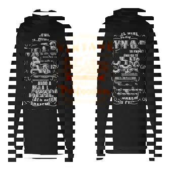 Hombre Cumpleaños 85 Regalo Para Hombre 85 Años Cumpleañosintage Camiseta de manga larga - Regaloses