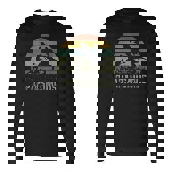 Hombre T-Rex Dino 3 Camisas Para Niños Rawr Grandpa Papasaurus Dinosaur Camiseta de manga larga - Regaloses