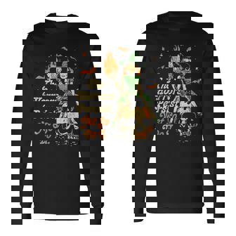 The Horrors Persist Halloween Yet So Do I Vintage Long Sleeve T-Shirt - Monsterry