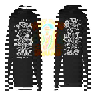 Hot Dog Squad Hot Dog Stand Team Hotdog Crew Long Sleeve T-Shirt - Monsterry