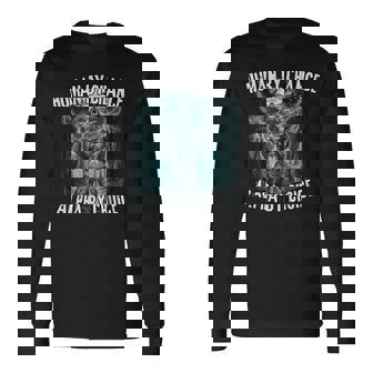 Human By Chance Alpha By Choice Alpha Wolf Meme Langarmshirts - Seseable