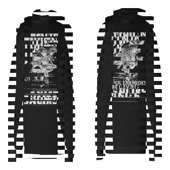 Humour Chasseanglier Chasseur Fusil T-shirt à manches longues - Cadeauxyz