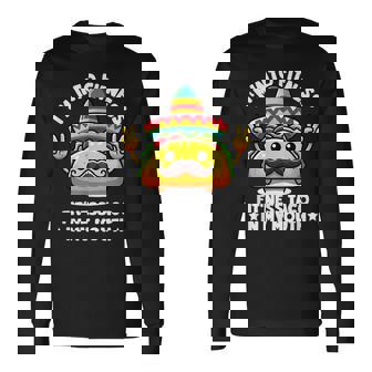 I'm Into Fitness Fit'ness Taco In My Mouth ジム おもしろタコス 長袖Tシャツ - Kawaiitshirt