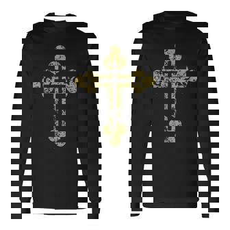 Ic Xc Nika Croix Christogramme Orthodoxe Chrétien T-shirt à manches longues - Cadeauxyz