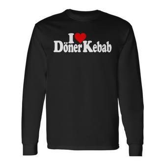 Ich Liebe Heart Döner Kebab Langarmshirts - Geschenkecke