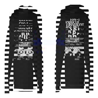 Idée Annonce Grossesse Originale Futur Papa Gamer Humour T-shirt à manches longues - Cadeauxyz