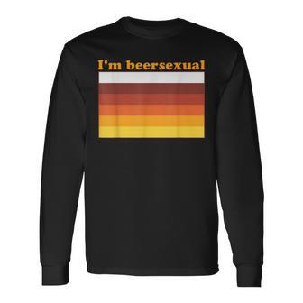 I'm Beersexual Beer Drinking Lgbtq Pride Long Sleeve T-Shirt | Mazezy