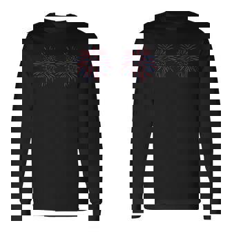 I'm Just Here For The Fireworks 4Th Of July Matching Couple Long Sleeve T-Shirt | Mazezy