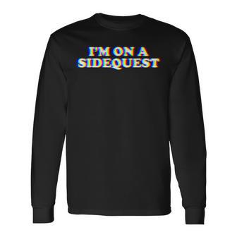 I'm On A Sidequest Edm Rave Festival Trippy Long Sleeve T-Shirt - Thegiftio UK