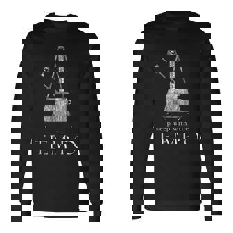 In Tempo Music Metronome テンポで-音楽-メトロノーム-指揮者-ミュージシャン 長袖Tシャツ - Kawaiitshirt