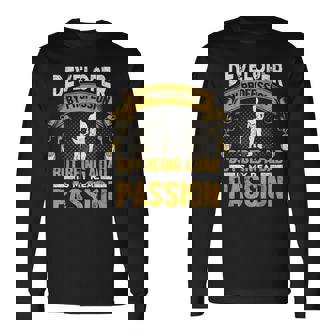 Informático Código Papa Padre Hacker Nerd Programador Camiseta de manga larga - Regaloses