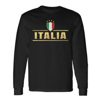 Italia Niños Niños Hombres Juventud Italia Camiseta de manga larga - Regaloses