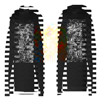 Italian Brainrot 面白い イタリアン ブレイン ロット ミーム キャラクター 長袖Tシャツ - Kawaiitshirt