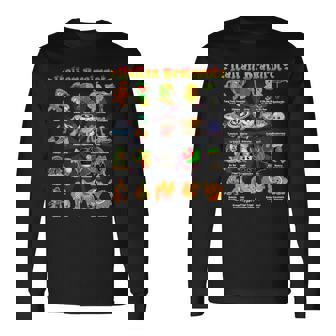 Italian Brainrot 面白いイタリアンブレインロットミームキャラクター 長袖Tシャツ - Kawaiitshirt