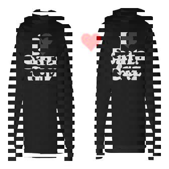 J'aime Heartanta Cruz En Californie T-shirt à manches longues - Cadeauxyz