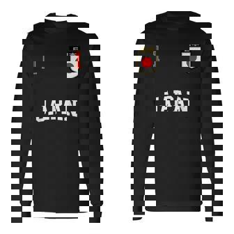 Japan チームサッカー 日本 Number 1Occer 長袖Tシャツ - Kawaiitshirt