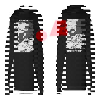 Japanese Flag Indonesiaインドネシアの遺産 インドネシアのルーツ 日本の国旗 インドネシアの国旗 長袖Tシャツ - Kawaiitshirt