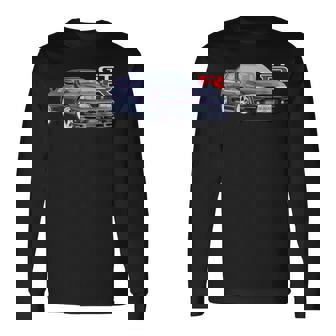 Jdm Car R33-Spec ミッドナイトトラック 400R 長袖Tシャツ - Kawaiitshirt
