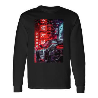 Jdm ジャパン ドリフト レーシング チューニング スポーツカー 東京 ドリフト 長袖Tシャツ - Kawaiitshirt