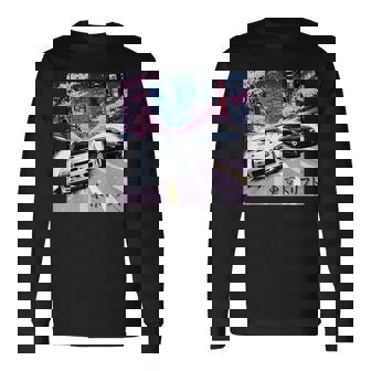 Jdm レースカーズ 東京ストリート ドリフト アニメ風 桜 長袖Tシャツ - Kawaiitshirt