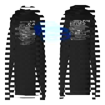 Jdm 車 R34 ベイサイド ブルー-Spec Ii 長袖Tシャツ - Kawaiitshirt