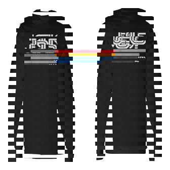 Jesus King Retro Vintage Long Sleeve T-Shirt | Seseable UK