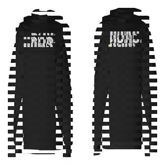 Jirolians 二郎 シンプル 面白い お洒落 ニンニク ジロリアン ラオタ にんにく いらすとや ラーメン二郎 長袖Tシャツ - Kawaiitshirt