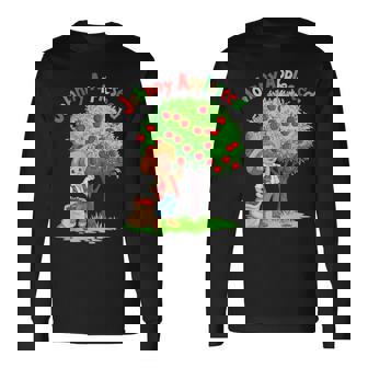 Johnny Appleseed Day September 26Th Retro Tree Long Sleeve T-Shirt | Mazezy