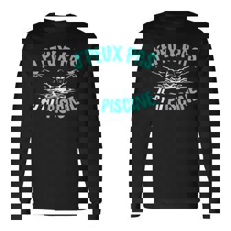 J'peux Pas J'ai Piscine Natation Homme Enfant T-shirt à manches longues - Cadeauxyz