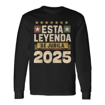 Jubilacion 2025 Esta Leyendae Jubila 2025 Regalo Original Camiseta de manga larga - Regaloses