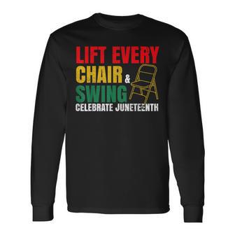 Junenth Black Freedom Day Celebration Long Sleeve T-Shirt - Thegiftio