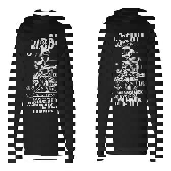 Just A Dad Who Always Came Back With The Milk Fathers Long Sleeve T-Shirt | Mazezy
