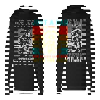 Just A Dad Who Always Came Back With The Milk Long Sleeve T-Shirt - Monsterry