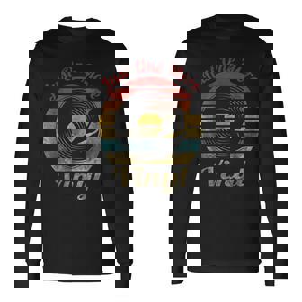 Just One More ビニールレトロレコード ヴィンテージミュージック 長袖Tシャツ - Kawaiitshirt