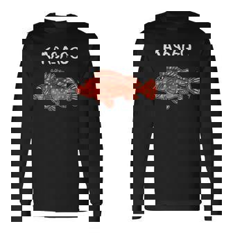 Kasago カサゴ 魚好き 願掛け 釣り好き 海釣り 趣味 おもしろ 寿司ネタ 趣味釣り 船釣り 釣り 長袖Tシャツ - Kawaiitshirt