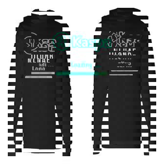 Kaspa 暗号通貨ミリオネア ローディング デジタルブルラン Kaspa Miner 長袖Tシャツ - Kawaiitshirt