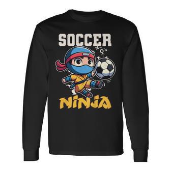 Kinder Fußball-Ninja-Lustiges Fußballspieler-Trainingsspiel Langarmshirts - Geschenkecke