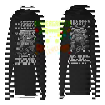 Kindergarten Level Begins First Day Of Kindergarten Gaming Long Sleeve T-Shirt | Mazezy