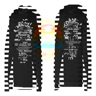Kindergarten Level Complete 2025 Kindergarten Grad Long Sleeve T-Shirt - Thegiftio UK