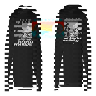 Kirkland Washington Retro 80S Bigfoot 長袖Tシャツ - Kawaiitshirt