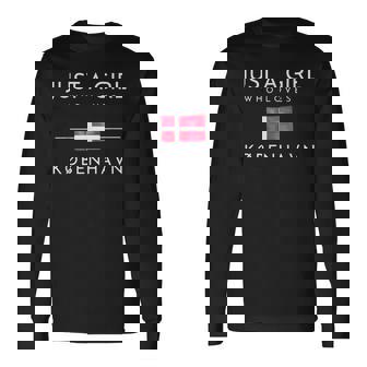 Kobenhavn デンマーク デンマーク コベンヘブン マーメイド 長袖Tシャツ - Kawaiitshirt