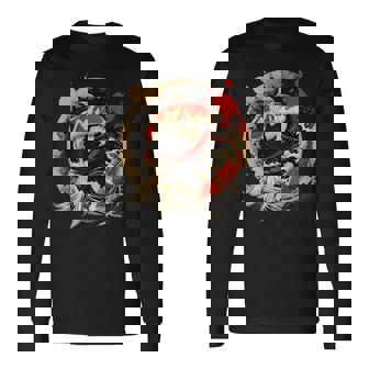 Koi Japonais Pond Lover Japonais Koi Carpe Poisson Asiatique Carpe Asiatique T-shirt à manches longues - Cadeauxyz