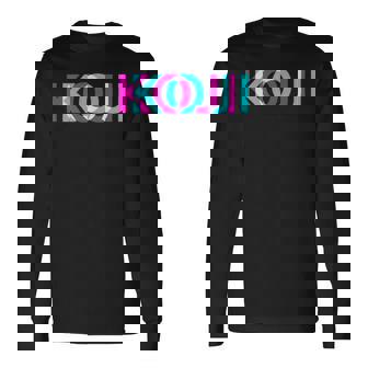 Koji こんにちは、私の名前はファーストネームタグ 長袖Tシャツ - Kawaiitshirt