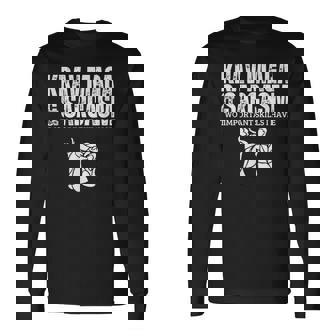 Krav Maga Yarcasmo Divertido Krav Maga Camiseta de manga larga - Regaloses