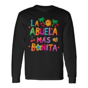 La Abuela Mas Bonita The Most Beautiful Grandmother Long Sleeve T-Shirt - Thegiftio UK