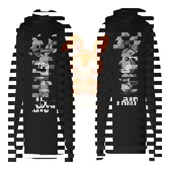 Labubu Conejito Marrón Adorable Camiseta de manga larga - Regaloses
