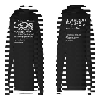 Leg Day Definition Funda Para Bomba De Gimnasio De Gran Tamaño Camiseta de manga larga - Regaloses