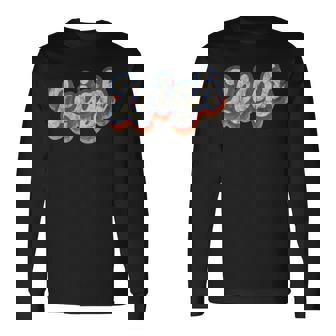 Leigh 名前入りシャツ カスタムレタリング 70年代 長袖Tシャツ - Kawaiitshirt