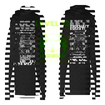 Level 13 Years Birthday Young Gamer 2012 Birthday Langarmshirts - Seseable