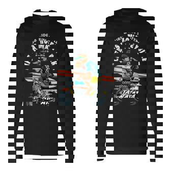 Life Is A Monkey バイク サーフィン 猿版 長袖Tシャツ - Kawaiitshirt